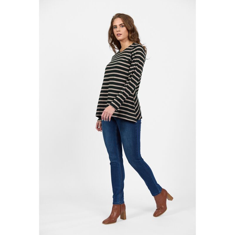 Vassalli 100% Merino Long Sleeve Swing Top image number 2